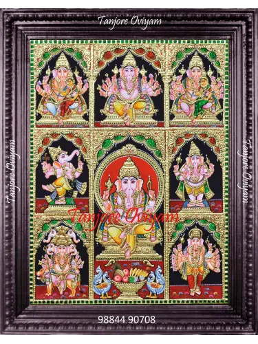 8-Ashtavinayak-Tanjore-Painting